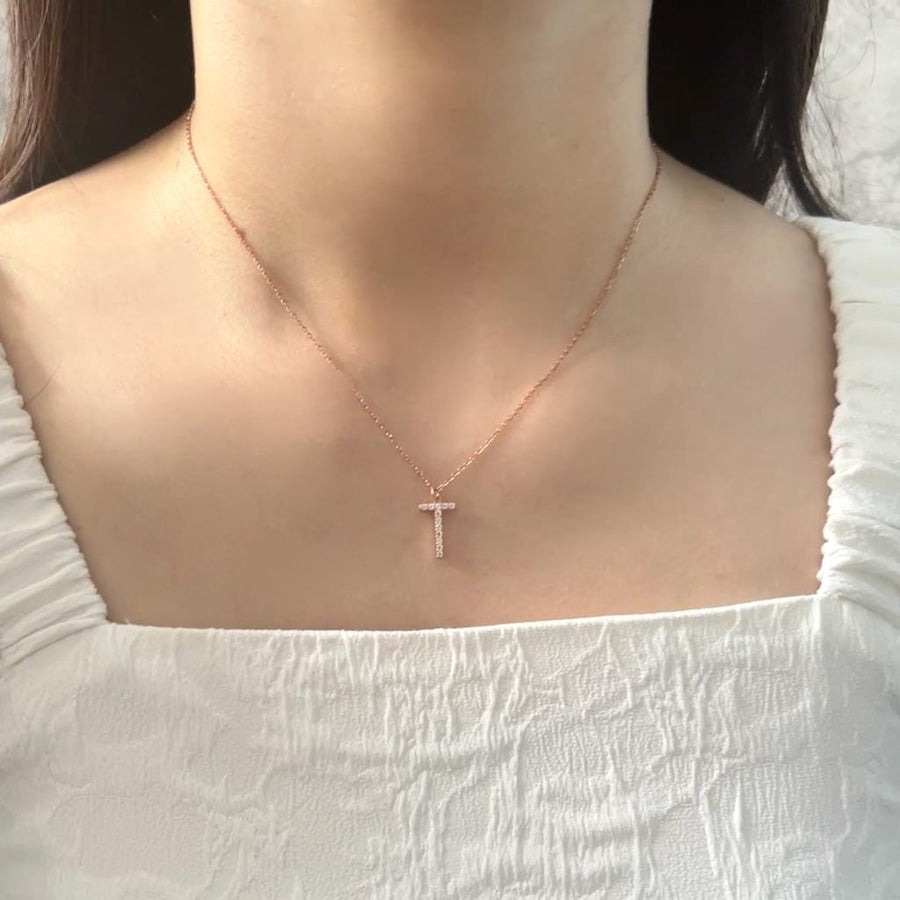 Initial Necklace 925 Silver