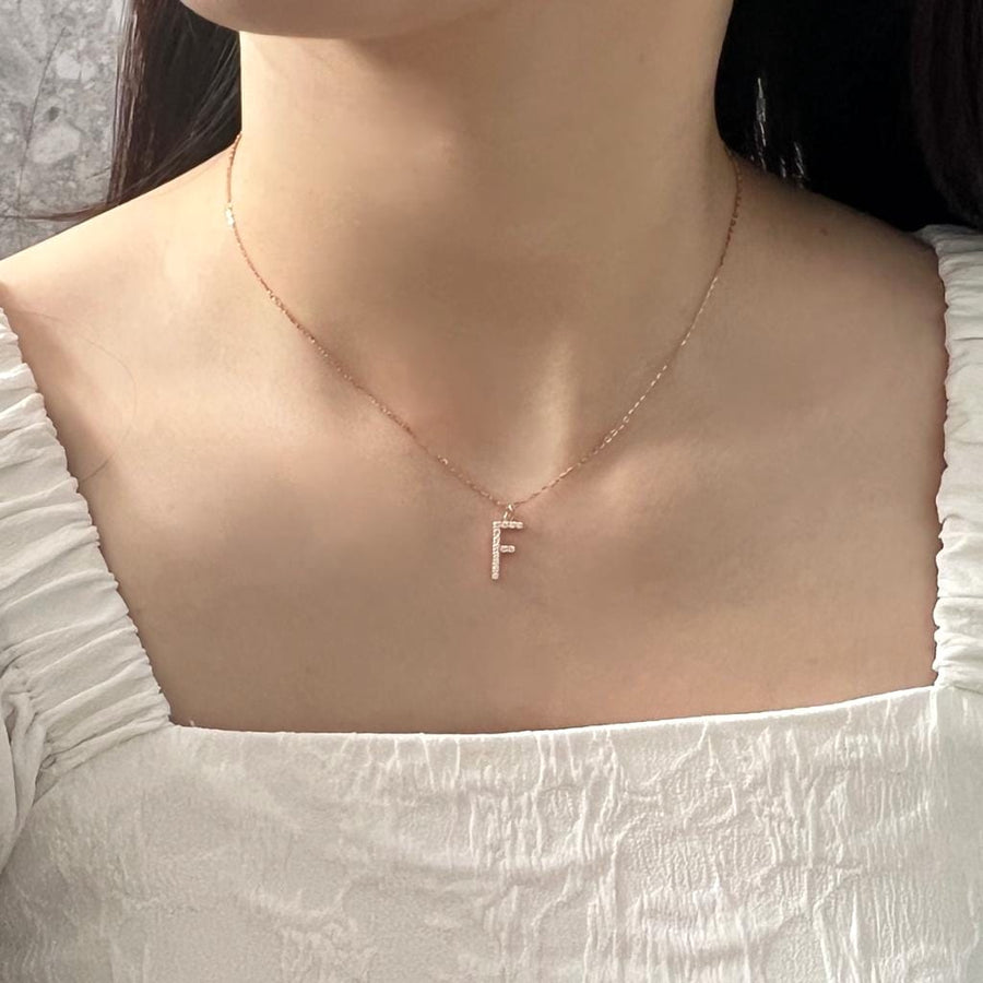 Initial Necklace 925 Silver