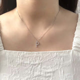 Initial Necklace 925 Silver