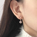 Snowflake Earrings 925 Silver