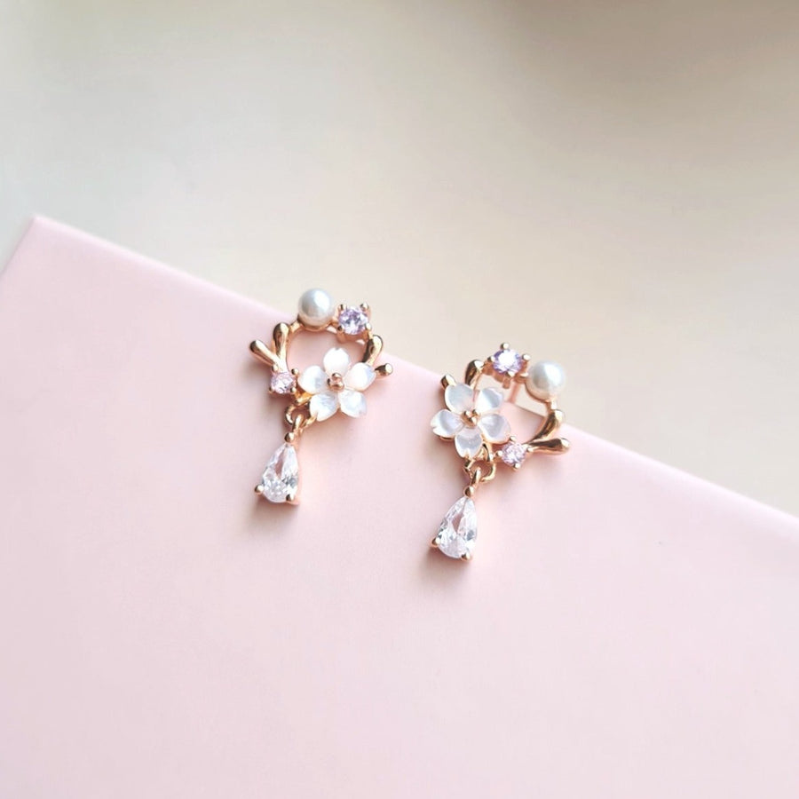Sakura Blossom Earrings 925 Silver