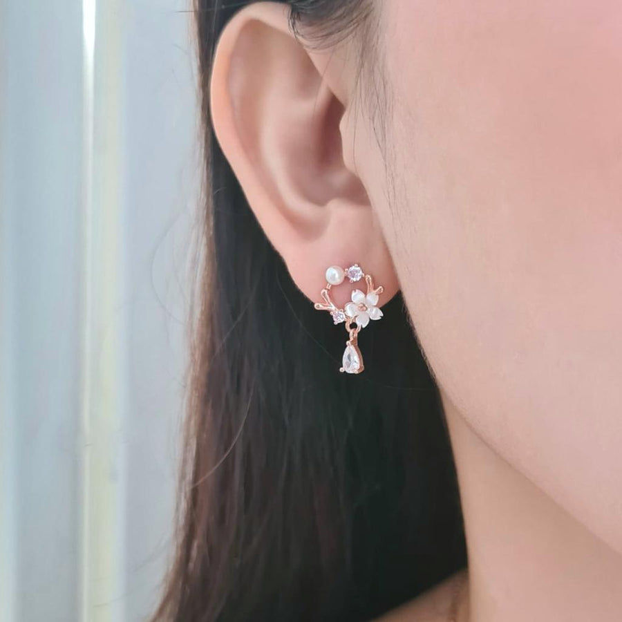 Sakura Blossom Earrings 925 Silver