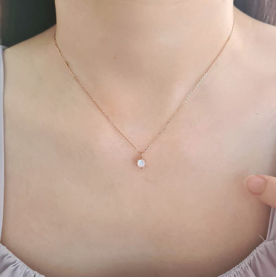 Birthstone Necklace 925 Silver