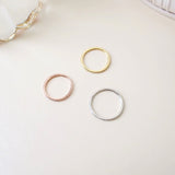 Basic Nari Ring 925 Silver (Rose Gold)