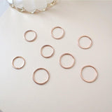 Basic Nari Ring 925 Silver (Rose Gold)
