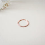 Basic Nari Ring 925 Silver (Rose Gold)