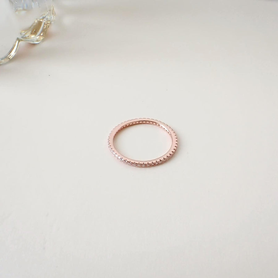 Basic Nari Ring 925 Silver (Rose Gold)